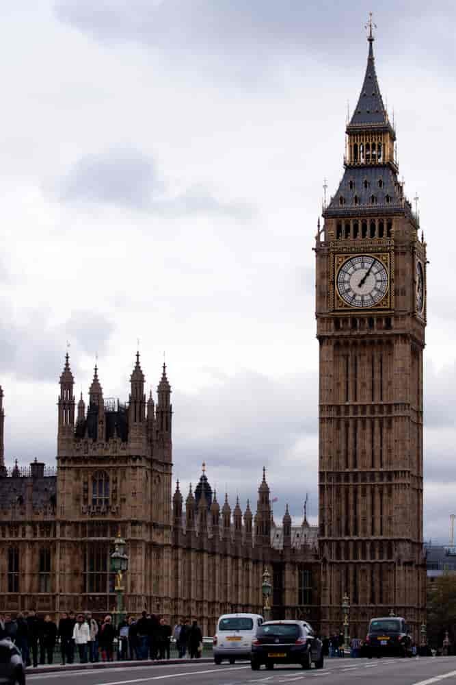 Wieża Big Ben wraz z parlementem Brytyjskim